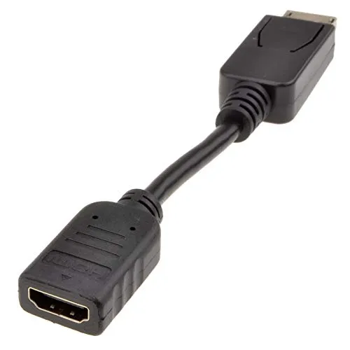 DisplayPort Männlich Stecker Zum HDMI Weiblich Buchse Adapter Kabel 15 cm Schwarz