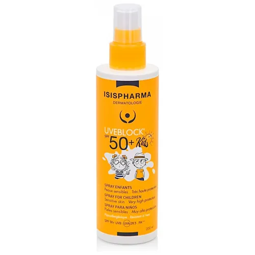 Isispharma Uveblock Kinder Spray SPF50+ 200 ml wurde speziell entwickelt, um ein