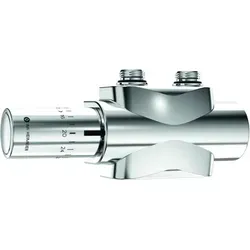 Heimeier Multilux 4-Set HALO für Zweirohrsystem verchromt - Thermostate für effiziente Heizungssteuerung, inkl. Thermostatventil, Heizkörperanschlüsse und eleganter Verkleidung für modernes Design.