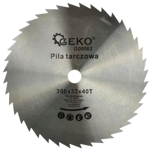 GEKO Sägeblatt 350x32x40T (G00063) – Präzise Schnitte für Holz und Kunststoff