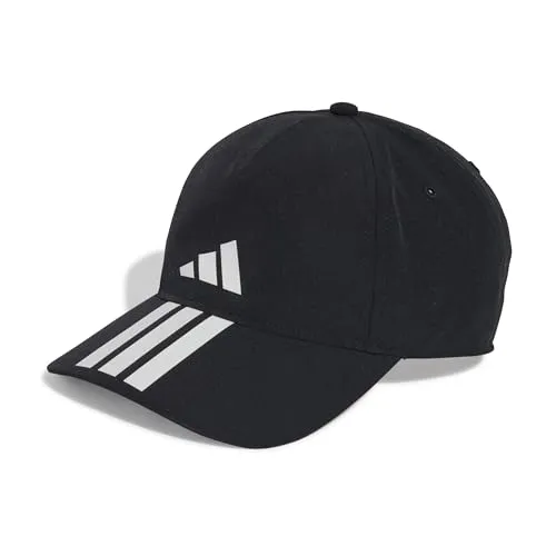 adidas Unisex Baseball Cap 3 Stripes Climaproof, Black/White, S - Hochwertige Baseball Cap mit CLIMACOOL-Technologie für optimale Belüftung und Komfort, ideal für Sport und Freizeit.
