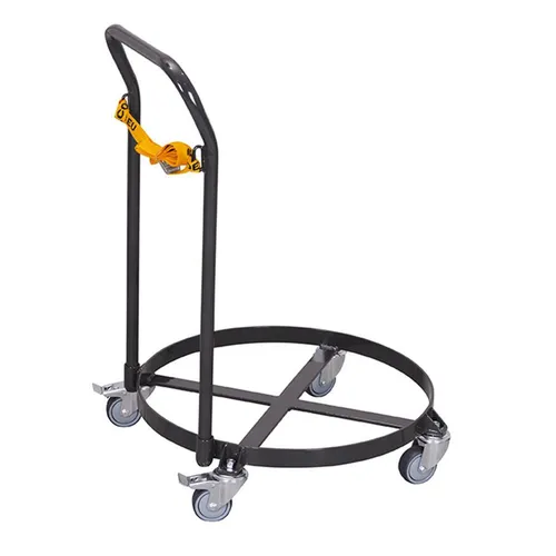 Variofi - Fassroller mit Schiebebügel, RAL 7016 Rollbrett für Fässer - Fasswagen