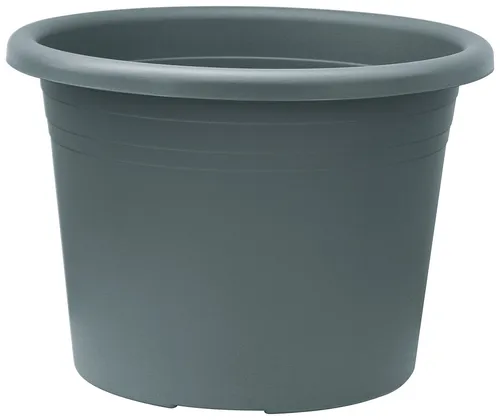 Geli Blumentopf CYLINDRO rund aus Kunststoff grau Ø 60 cm - Garten-Zubehör, stilvoller Blumentopf mit 60 cm Durchmesser, ideal für große Pflanzen und pflegeleicht aus hochwertigem Kunststoff.