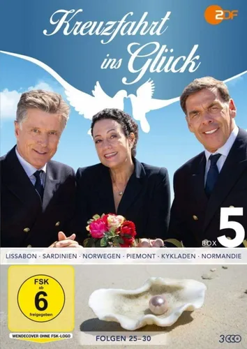 Kreuzfahrt ins Glück - Box 5: Folge 25-30 - Filme: Unterhaltsame TV-Serie auf 3 DVDs, ideal für entspannte Filmabende mit einer Mischung aus Komödie, Drama und Romanze.