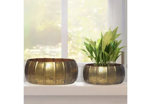 Blumentöpfe & Pflanzgefäße Gold von FineBuy