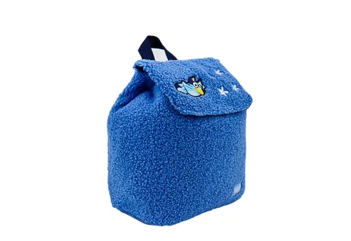 Bluey Multifunktionaler Kinder Schulrucksack - Rucksäcke für Kinder, ideal für Schule und Freizeit mit kuscheligem Teddy-Stoff und fröhlichem Bluey-Design, perfekt für kleine Abenteurer!