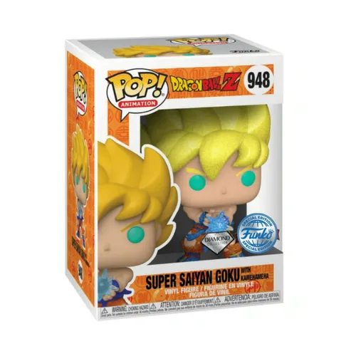 Funko Pop Dragonball Z Pop Figuren Super Sayian Goku Kamehameha #948 Pop Exclusive Edition Diamond Collection - Son Goku Figur
