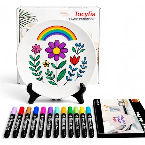 Tocyfia Keramik Bemalen Set,porzellanstifte Stift