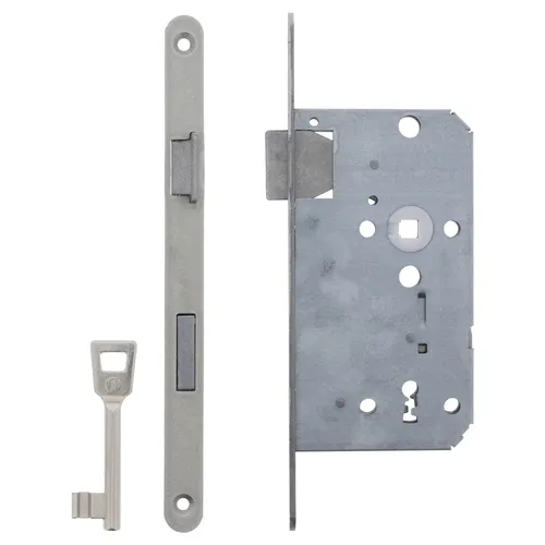 ToniTec Einsteckschloss Zimmertürschloss Dornmaß 55 mm Stulp 18 mm links BB