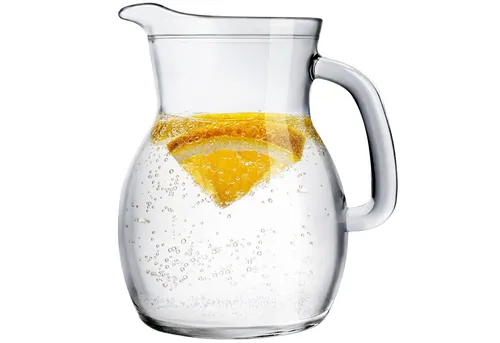 KONZEPT Wasserkrug Glaskrug Transparent Ergonomischer Griff, (1-tlg), Volumen: 1L, 500 ml, 250 ml. Set 1/2/3 Stk.