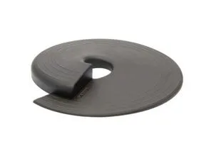 Wagner Bodentürstopper STOP EH 6981, Kunststoff, Ø 110 mm, Höhe 13 mm, flexibel positionierbar, keilförmig, schwarz