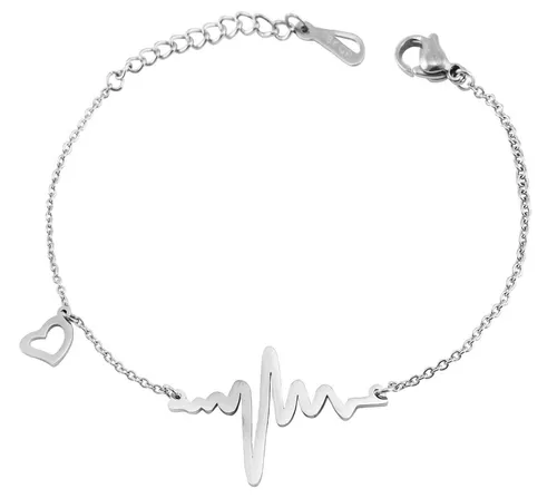 AKZENT Armband Hanna Edelstahl silber wasserfest, Damen Armband