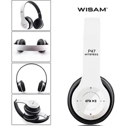 Produktbild Wisam® P47 Wireless Bluetooth 5.0 + EDR Kopfhörer Headset Weiß PC Smartphones Tablets - Weiß