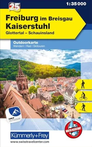 Kümmerly+Frey Outdoorkarte Deutschland 25 Freiburg im Breisgau, Kaiserstuhl 1:35.000: Mit Glottertal und Schauinsland. Touren für Wanderer, Biker und mehr! Free Download
