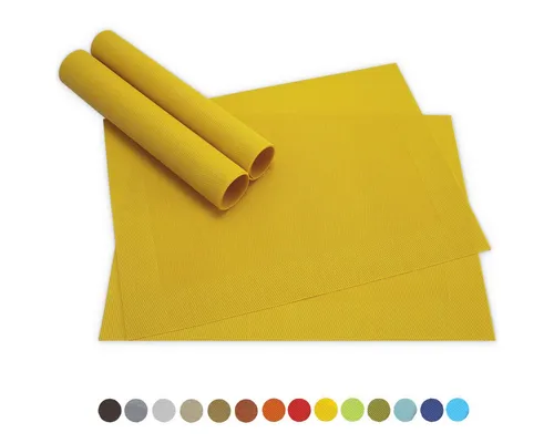 Tischsets Gelb von matches21 HOME & HOBBY