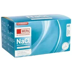 Wepa Inhalationslösung NaCl 0,9% 60X5 ml - Arzneimittel zur Linderung von Atemwegserkrankungen, ideal für die Inhalation und zur Befeuchtung der Atemwege.