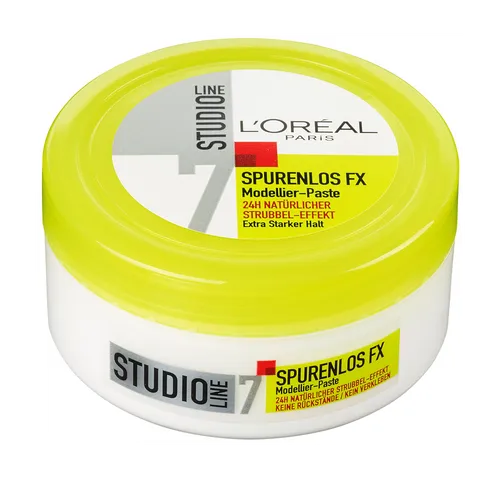 L'Oréal Paris Studio Line Spurenlos FX Modellierpaste - Haarstyling-Produkt mit extra starkem Halt für kreative Looks, ohne Verkleben oder Rückstände. Ideal für flexibles Styling bis zu 24 Stunden.