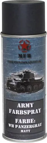 MFH - Military & Adventure 40352 Farbspray WH PANZERGRAU matt RAL 7016 400ml Panzer-Grau (matt) 1 St. (B x H) 6.5cm x 20cm