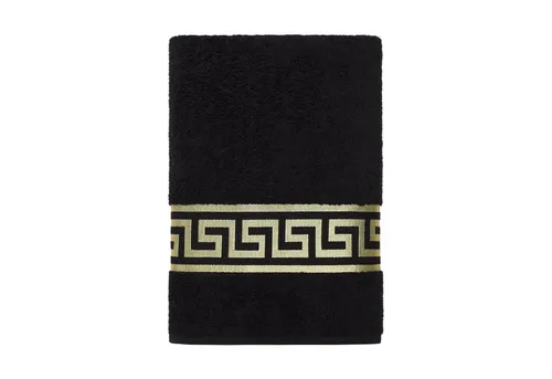 Belle Arti Handtücher Luxus Mäander Gästetücher Badetücher Duschtücher Saunatücher in Set, (2-St), schwarz, weiss, beige, rot, gold, 100% Baumwolle, Frottee, eingestickt