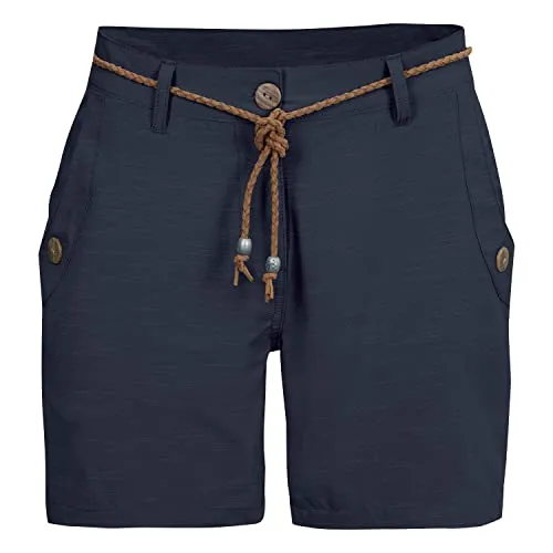 G.I.G.A. DX Damen Casual Shorts mit Gürtel - Schnelltrocknend & Komfortabel - Outdoorhosen mit praktischen Taschen und lässigem Kordelgürtel, ideal für aktive Tage im Freien.