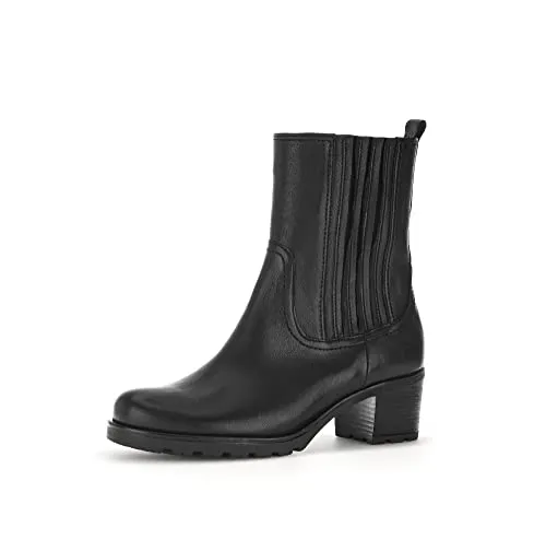 Gabor Damen Klassische Stiefeletten, Frauen Boots,Moderate Mehrweite (G),übergangsschuhe,Bootee,Booties,schwarz (Micro),40.5 EU / 7 UK