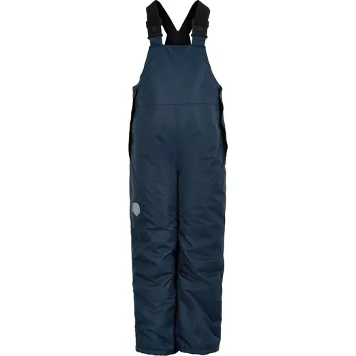 Color Kids Ski- / Snowboardhose in Dunkelblau Größe 116 - Wasserdichte Kinder Funktionshose mit 10.000 mm Wassersäule, atmungsaktiv und winddicht. Ideal für den Wintersport, mit verstellbaren Hosenträgern und reflektierenden Details für mehr Sicherheit.