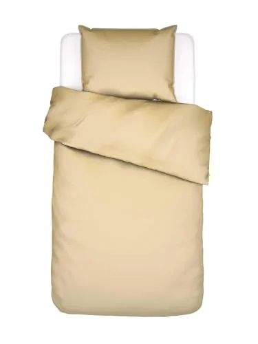 Essenza Satin-Bettwäsche Minte in Gelb, 135x200 cm in gelb von Essenza