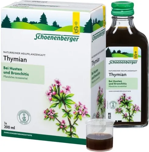 Schoenenberger Naturreiner Heilpflanzensaft Thymian von Salus Pharma