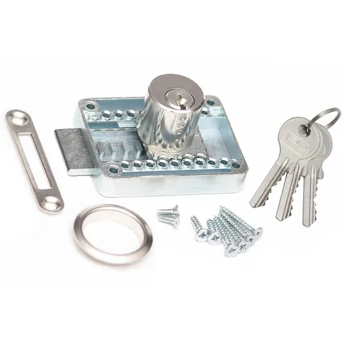 Möbelschloss Riegelschloss Zylinderschloss Lob Zylinder-Aufschraubschloss 3 Sch.