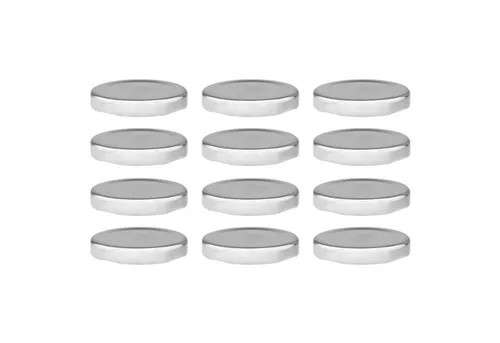 Wellgro Vorratsglas Einmachdeckel To 53 - 12-tlg. Ersatzdeckel aus Metall, ideal für sicheres Einmachen und Frischhalten von Lebensmitteln