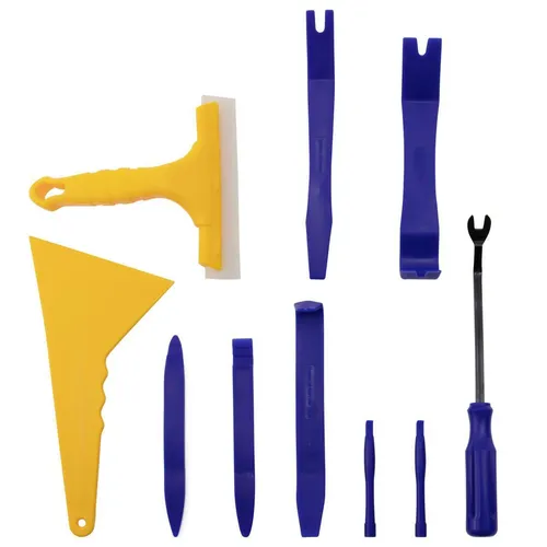 Hebelwerkzeug 10-tlg. Set Demontage Zierleistenkeile Verkleidung Auto Hebel Mont