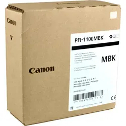 Canon Tinte 0849C001 PFI-1100MBK Matte Black - Druckerpatrone für brillante Ergebnisse, 160 ml Originaltinte für Canon imagePROGRAF Pro-Modelle, ideal für professionelle Drucke.