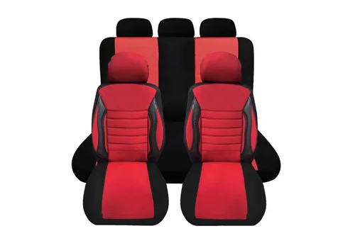 OMAC Autositzbezug für Mercedes Vito/Vaneo/Sprinter, Rot, 5-tlg. - Hochwertige, atmungsaktive Sitzbezüge in Rot, ideal für den Schutz Ihrer Autositze. Einfache Installation und Soft-Touch-Oberfläche für hohen Komfort.