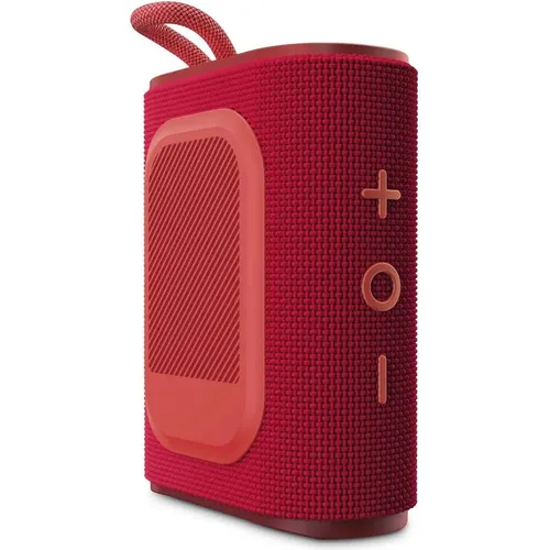 Energy Sistem StreetPlay Bluetooth Lautsprecher - Tragbarer 8 W Bluetooth Lautsprecher in stylishem Cherry-Design, ideal für Musikgenuss unterwegs mit kabelloser Verbindung und Batteriebetrieb.