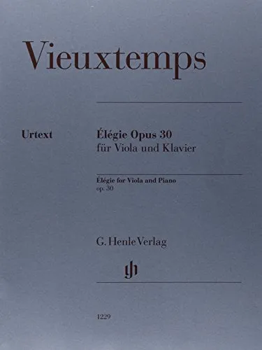 Élégie op. 30 für Viola und Klavier: Besetzung: Viola und Klavier (G. Henle Urtext-Ausgabe)