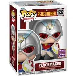 FUNKO POP! - DC Comics Peacemaker mit Schild 1237, 9,5 cm große Sammlerfigur in bedruckter Fensterbox, ideal für Fans und Sammler