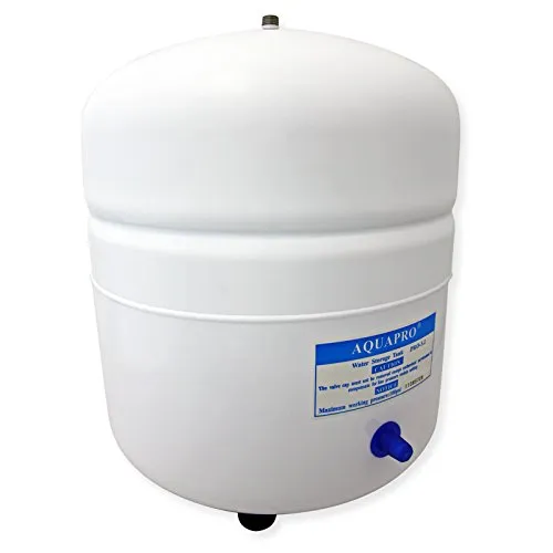 Naturewater 3,2 G Stahl Wassertank für Umkehrosmose - Lebensmittelechter Wassertank mit 12,1 L für sichere Speicherung von Osmosewasser, ideal für alle gängigen Osmoseanlagen und vielseitig einsetzbar.