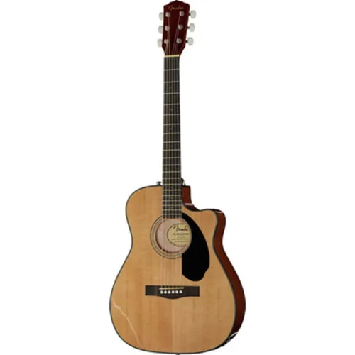 Fender CC-60SCE Konzert-Elektroakustikgitarre - natürliche Lackierung, ideal für Anfänger und Fortgeschrittene mit erstklassiger Onboard-Elektronik und eingebautem Stimmgerät