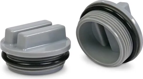 Stk. Winterstopfen grau mit O-Ring 1 1/2 Zoll Außengewinde 2