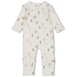 Feetje Pyjama Feetje Baby Strampler Strampelanzug Schlafanzug Krempelfuß Birnen (1 tlg) beige 68