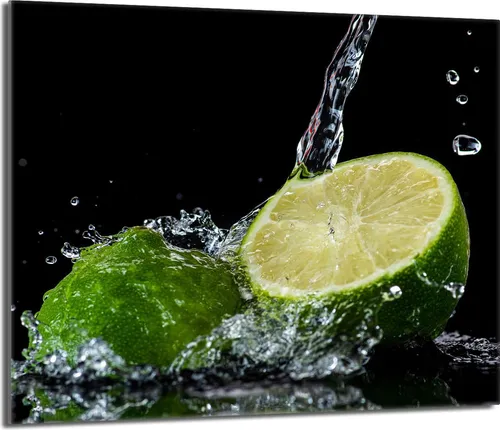 Glas-Herdplattenschutz 60x52 Zitrone