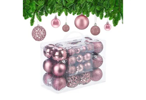 Weihnachtsbaumschmuck Pink von Relaxdays