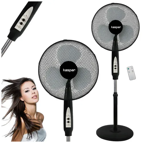 Standventilator Ventilator Bodenlüfter 40W leise stark mit Fernbedienung 36cm
