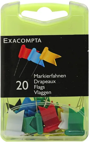 Markierfahnen Blisterbox 20 Stück bunt sortiert