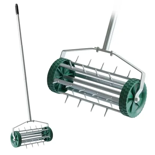 Spetebo Rasenlüfter mit 27 Spikes, 44 cm Arbeitsbreite