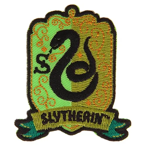 Harry Potter - Slytherin - Aufnäher zum Aufbügeln (Einheitsgröße) (Grün/Schwarz)