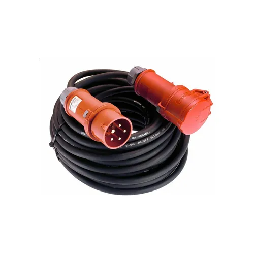 AS Schwabe CEE-Verlängerung 10m H07RN-F5G6 schwarz 32A - 61038 - Baustromversorgung mit 10m Länge, ideal für Baustellen und Outdoor-Einsätze, robust und wetterfest für maximale Sicherheit.