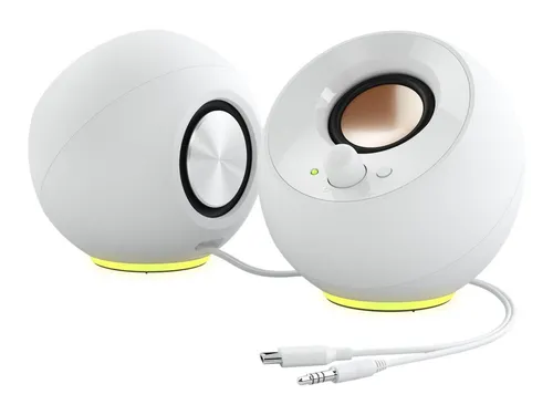 CREATIVE Pebble SE - Minimalistischer 2.0 USB-C Lautsprecher mit RGB-Beleuchtung, 4.4W RMS-Leistung und kompaktem Design für jedes Zimmer