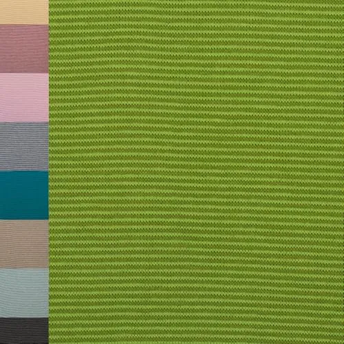 MAGAM-Stoffe Anni Ringel Bündchenstoff Feinstrick Oeko-Tex Meterware 50cm (1mm kiwi grün)