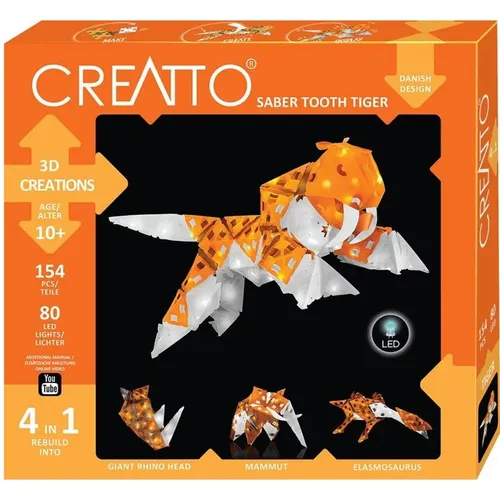 CREATTO SÄBELZAHNTIGER 3D BASTELSET KONSTRUKTIONSSET VON KOSMOS NEU OVP